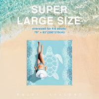 Thumbnail for 1pc Oversized Waterproof Beach Blanket for Travel, Camping, Hiking, and Picnic - Lightweight and Sandproof