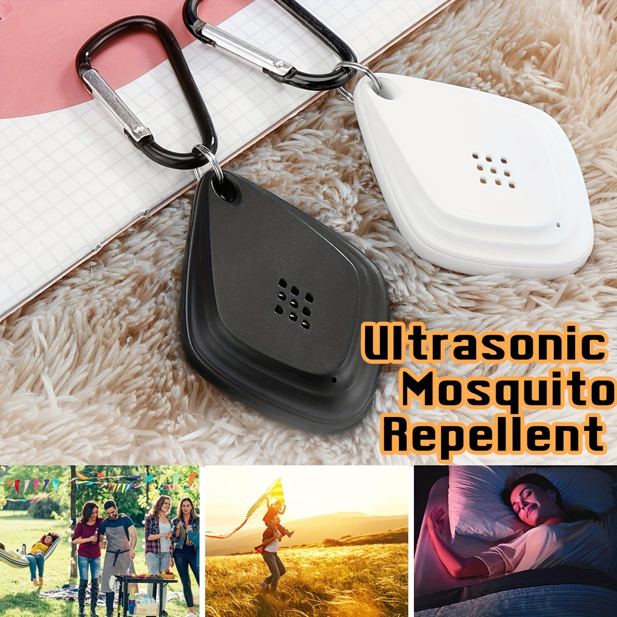 Family Safe Ultrasonic Mosquito Repeller - High-Tech USB Charging, Adaptive Frequency, Effortless Bug Protection for Your Home and Outdoor Adventures