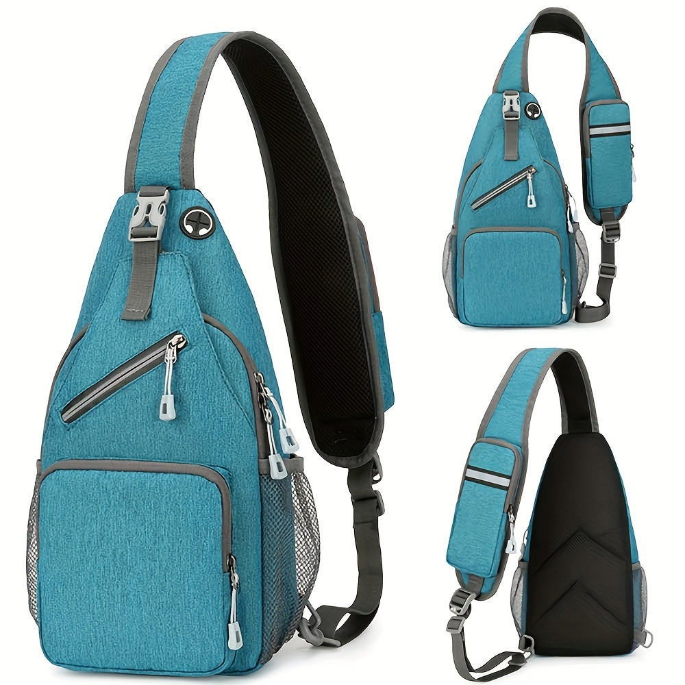 1pc Unisex Waterproof Single Shoulder Bag - Durable & Spacious for Outdoor Adventures & Work - Versatile Cross Body Design