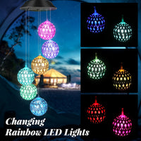 Thumbnail for 1PC Enchanting Solar Ball Wind Chime - Weather-Resistant Illumination - Perfect for Outdoor Gardens, Patios, and Porches, Effortless Ambience Creation