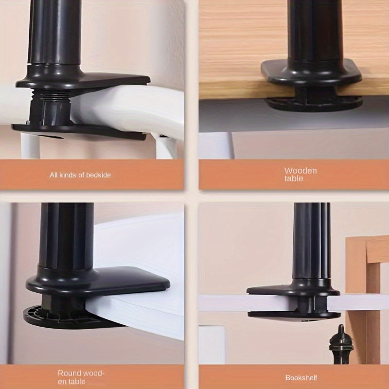 360-Degree Adjustable Bedside Lazy Desk Stand - Universally Compatible with iPhone and iPad, Xiaomi Bracket - Rock-Solid Stability, Multi-Angle Viewing, and Secure Grip for Smartphones and Tablets of All Sizes
