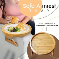 Thumbnail for Stable Sofa Armrest Table: 1pc Tray Armrest Table Clip For Tray Sofa Table, Perfect For Small Spaces, Automatic Fixing Table Plate, Great Gift For Family & Friends!