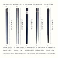 Thumbnail for 5 Pairs of Luxurious Metal Reusable Chopsticks Sets - Durable, Easy-to-Clean, and Ergonomic Design for Sushi and Asian Cuisine Lovers, Perfect Gift for Men and Women, and Ideal for Restaurant Kitchens and Commercial Use