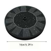 Thumbnail for 1pc Solar Fountain Pump, 1.5W Solar Bird Bath Pump With 6 Nozzles, Stand-Alone Portable Floating Solar Drinking Water Pump For Garden, Bird Bath, Pond, Swimming Pool, Outdoor & Backyard Aquarium