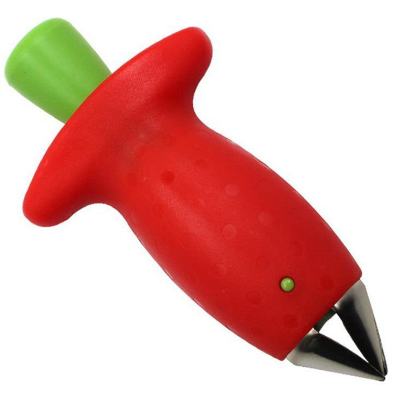 4-Piece Stainless Steel Strawberry Huller Set - Easy, Ergonomic Stem Remover Tool for Kitchen Efficiency & Culinary Excellence