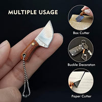 Thumbnail for 4PCS/Set Premium Damascus Steel Pocket Knife Set - Ultra-Lightweight, Ambidextrous EDC Knife Set with V Grind Blade Edge, Straight Back Shape, and Axe Cleaver for Outdoor Adventures and Everyday Carry