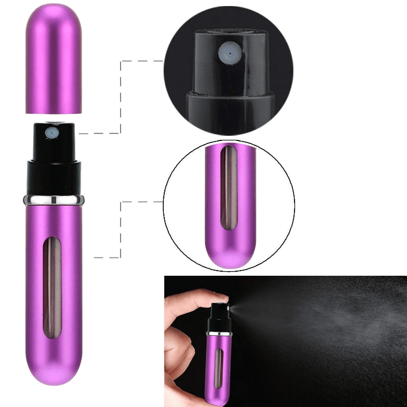 1pc Ultra Lightweight Perfume Bottle Dispenser - Compact Travel Organizer for Cosmetics, Scrubs & More - Stylish Home Essential, Effortlessly Store & Carry Your Beauty essentials
