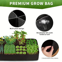 Thumbnail for 1 Pack, Garden Bed, 128 Gallon 8 Grids Plant Grow Bags, 3x6FT Breathable Planter Raised Beds For Growing Vegetables Potatoes Flowers, Rectangle Planting Container For Outdoor Indoor Gardening
