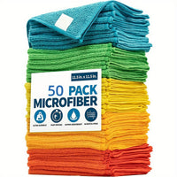 Thumbnail for 1/5/10pcs, Microfiber Cleaning Cloth, Dishwashing Cloth, Multifunctional Cleaning Towel, Household Rag, Kitchen Bathroom Cleaning Towel, Durable Absorbent Towel, Easily Remove Stains And Grease, Cleaning Supplies, Cleaning Gadgets