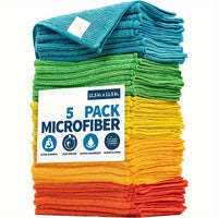 Thumbnail for 1/5/10pcs, Microfiber Cleaning Cloth, Dishwashing Cloth, Multifunctional Cleaning Towel, Household Rag, Kitchen Bathroom Cleaning Towel, Durable Absorbent Towel, Easily Remove Stains And Grease, Cleaning Supplies, Cleaning Gadgets