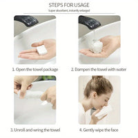 Thumbnail for 20pcs XL & Durable Travel Towels - Super Absorbent, Quick-Drying, Portable & Compressed - Perfect for Outdoor Adventures, Camping, Hiking & Backpacking - Face & Body Cleaning Kit