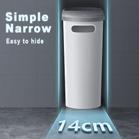 Thumbnail for 1pc 2.64gal Large Capacity Trash Can, Creative Gap Garbage Can, Press Type Waste Bin With Lid, Simple Paper Basket, Kitchen Bathroom Bedroom Living Room Accessories, Home Supplies, Cleaning Supplies