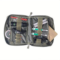 Thumbnail for Multi-tool Utility Pouch Bag - Durable Nylon Zipper Closure, Outdoor Travel Emergency Pack, Camping Accessories, EDC Kit with Compact Storage - Perfect for Adventure Seekers