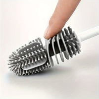 Thumbnail for Silicone Bottle Brush with Long Handle - Kitchen Cleaning Tool for Cups and Bottles, Non-Electric Washing Brush for Household Use