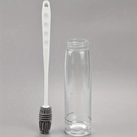 Thumbnail for Silicone Bottle Brush with Long Handle - Kitchen Cleaning Tool for Cups and Bottles, Non-Electric Washing Brush for Household Use