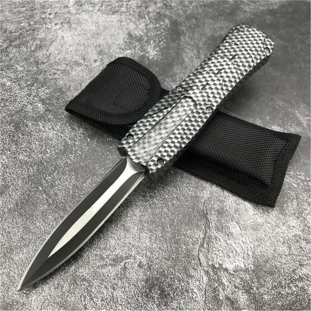 1pc Tactical Pocket Knife - Durable ABS Handle for Comfortable Grip, Ideal for Outdoor Adventures, Camping, Hiking, Survival, Safety and Self-Defense, Compact EDC Tool - Great Gift Idea for Men and Outdoor Enthusiasts