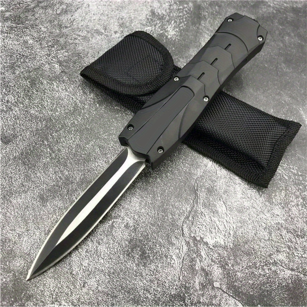 1pc Tactical Pocket Knife - Durable ABS Handle for Comfortable Grip, Ideal for Outdoor Adventures, Camping, Hiking, Survival, Safety and Self-Defense, Compact EDC Tool - Great Gift Idea for Men and Outdoor Enthusiasts