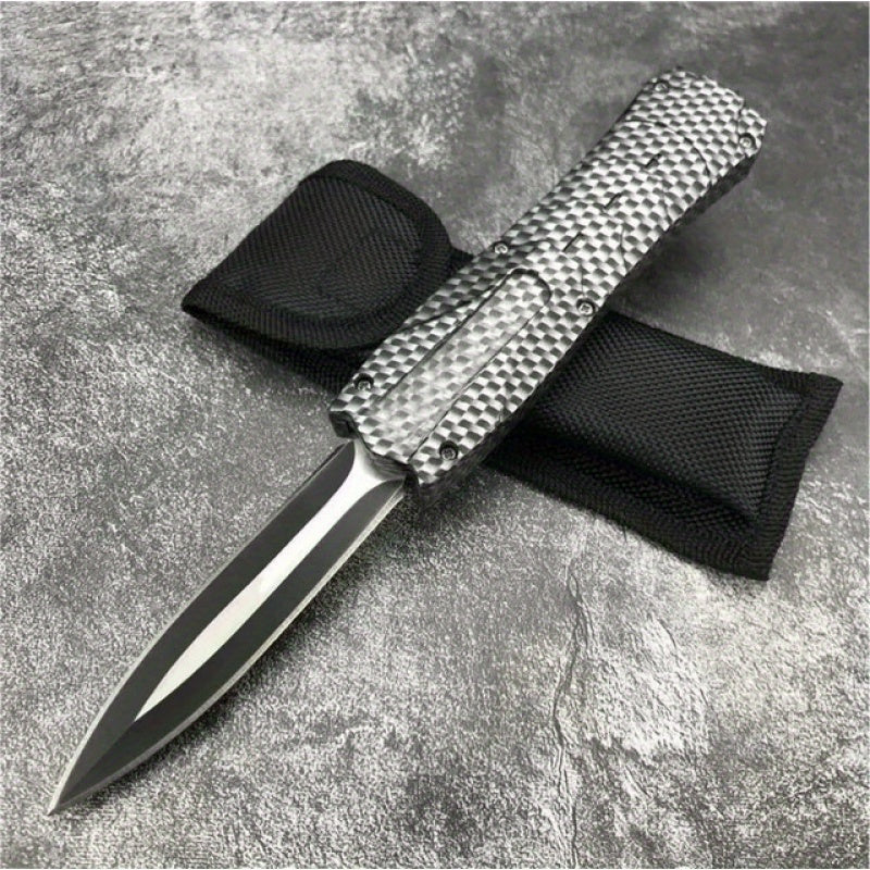 1pc Tactical Pocket Knife - Durable ABS Handle for Comfortable Grip, Ideal for Outdoor Adventures, Camping, Hiking, Survival, Safety and Self-Defense, Compact EDC Tool - Great Gift Idea for Men and Outdoor Enthusiasts