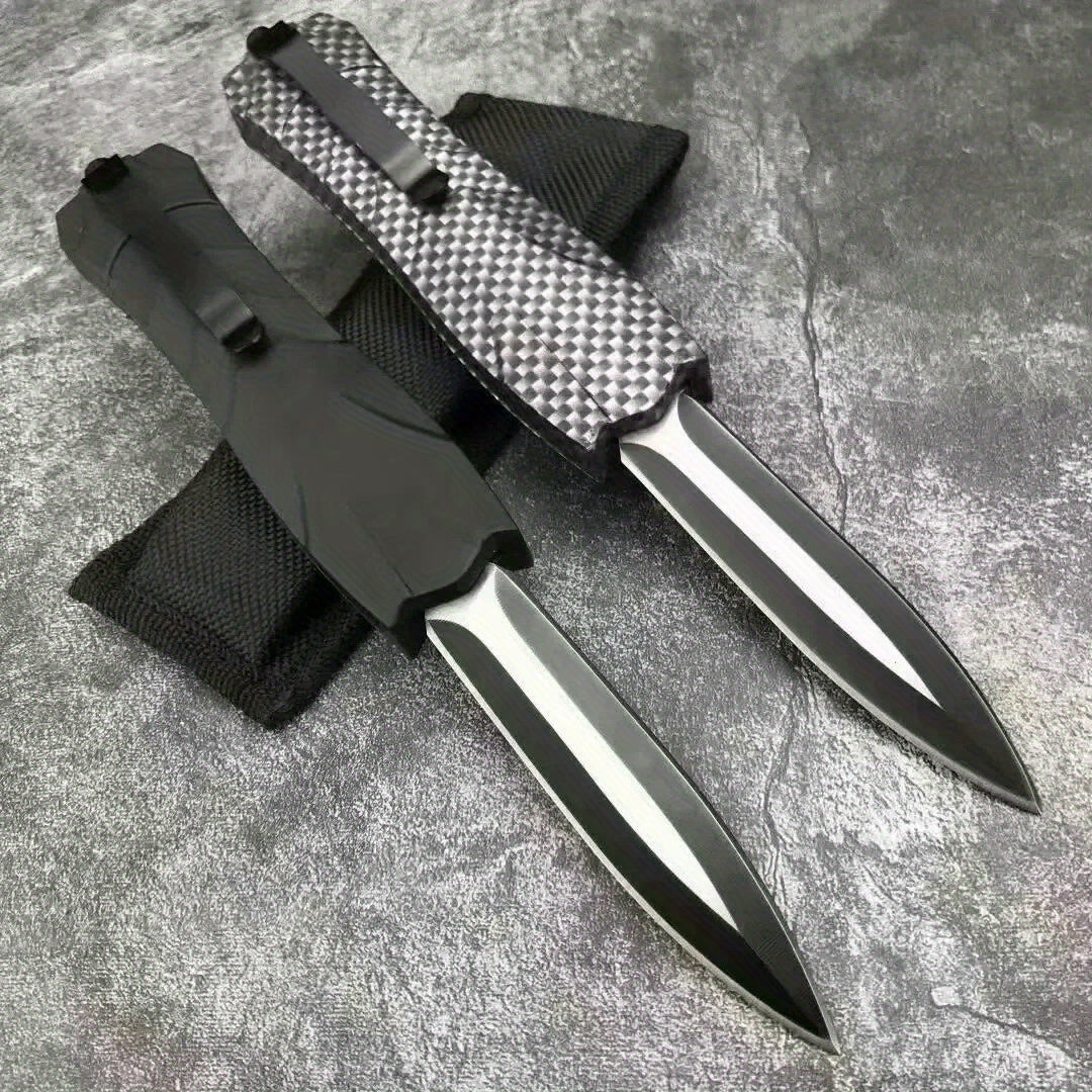 1pc Tactical Pocket Knife - Durable ABS Handle for Comfortable Grip, Ideal for Outdoor Adventures, Camping, Hiking, Survival, Safety and Self-Defense, Compact EDC Tool - Great Gift Idea for Men and Outdoor Enthusiasts