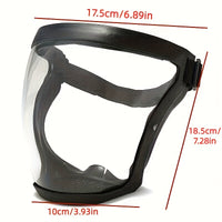 Thumbnail for 1pc Work Protection Mask, Transparent Facial Protector Face FaceMask, Protective Outdoor Heating Home Kitchen Tools, Full Face Mask