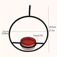 Thumbnail for 3-Piece Hanging Hummingbird Feeder Set - Attractive Metal Bottle Design with Sturdy Circular Frame & Comfortable Perch - Aesthetically Pleasing for Your Garden