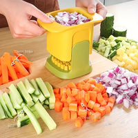 Thumbnail for Multifunctional Vegetable Chopper French Fries Cutter Household Hand Pressure Onion Dicer Cucumber Potato Slicer Kitchen Tools for hotels, bulk kitchenware & tableware Eid Al-Adha Mubarak