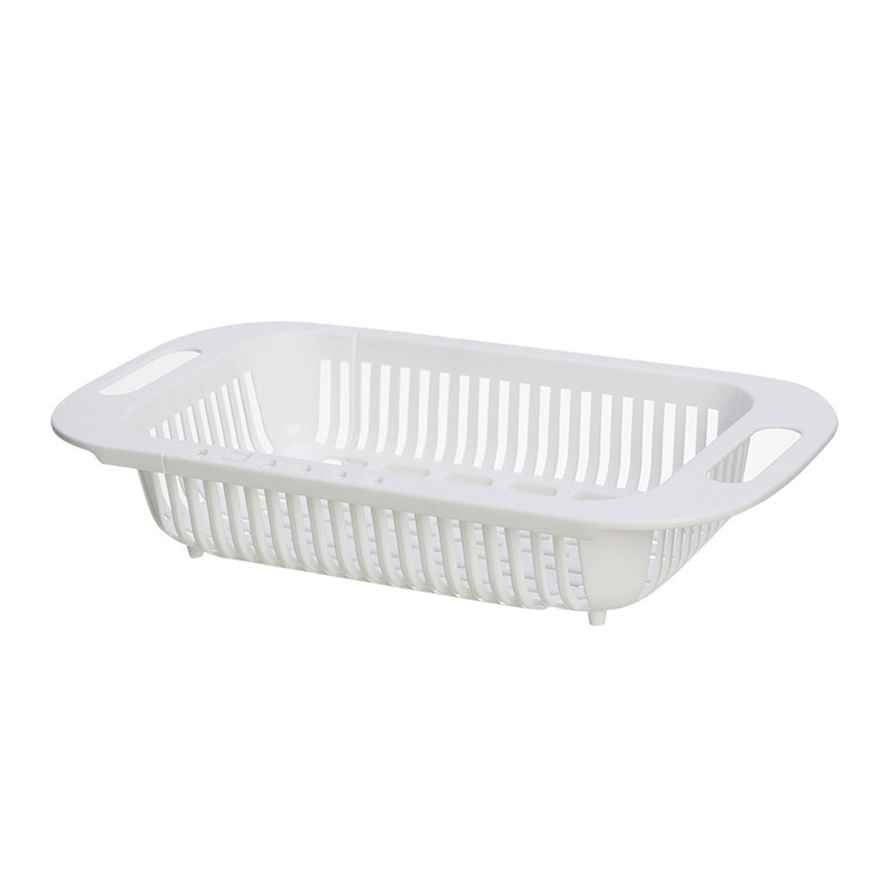 1pc Retractable Drain Rack - Kitchen Basket For Vegetables And Dishes, Plastic Dish Rack With Filter Basket - 13.5in/7.2in/2.5in - Easy To Clean And Store