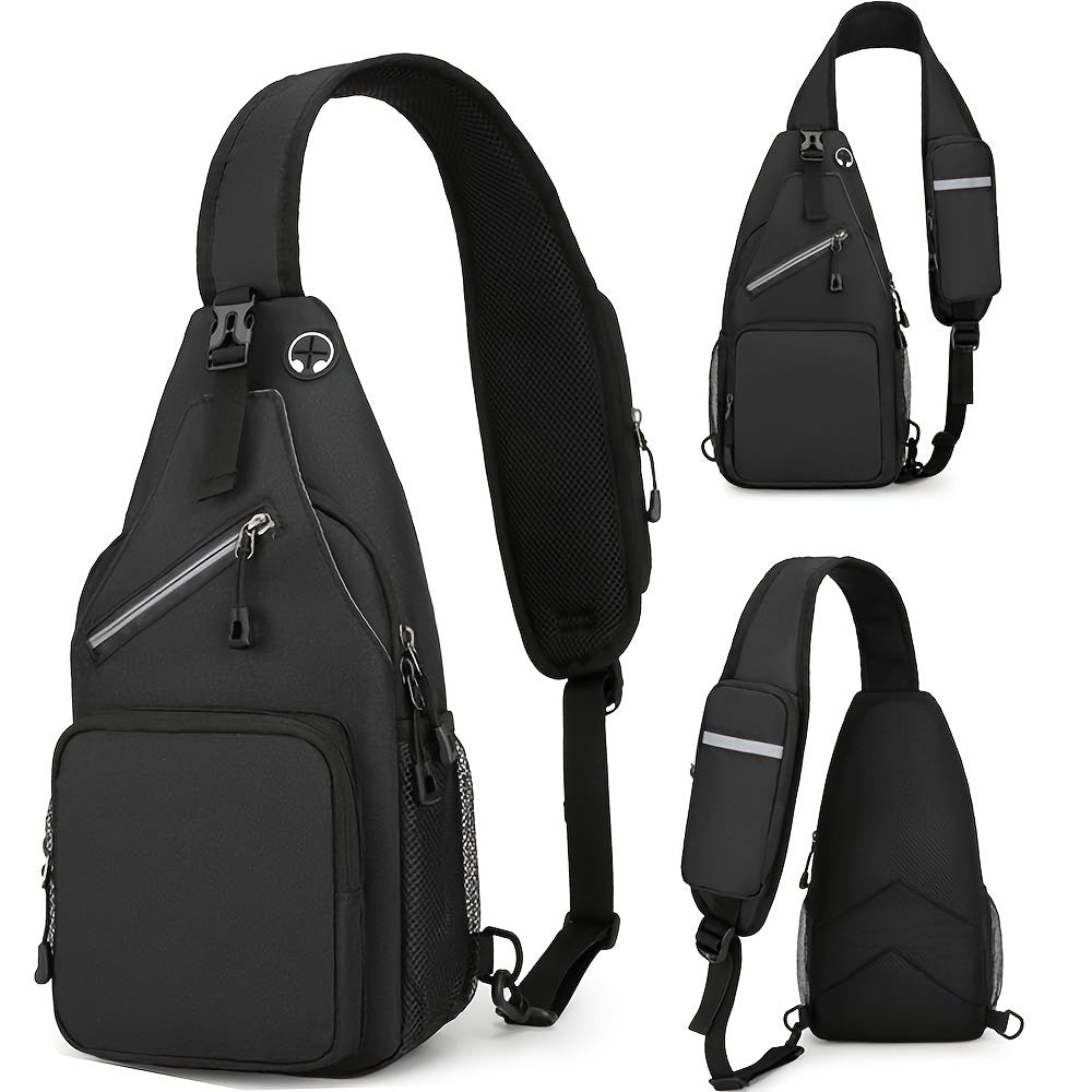 1pc Unisex Waterproof Single Shoulder Bag - Durable & Spacious for Outdoor Adventures & Work - Versatile Cross Body Design