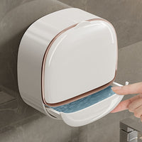 Thumbnail for 1pcs Premium Wall Mounted Soap Dispenser with Lid - Hassle-Free No Drilling Drain Rack, Space-Saving Storage for Modern Bathrooms - Durable, Waterproof Accessories