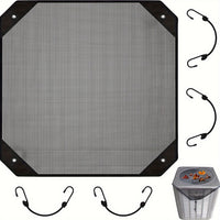 Thumbnail for 1pc Premium Outdoor Air Conditioner Cover - All-Weather Water Resistant, Windproof Protection, Dust & Cold Air Defender, Enhanced PVC Mesh Ventilation System