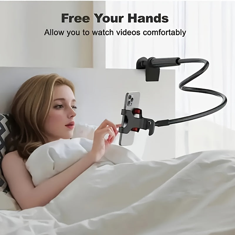 360-Degree Adjustable Bedside Lazy Desk Stand - Universally Compatible with iPhone and iPad, Xiaomi Bracket - Rock-Solid Stability, Multi-Angle Viewing, and Secure Grip for Smartphones and Tablets of All Sizes