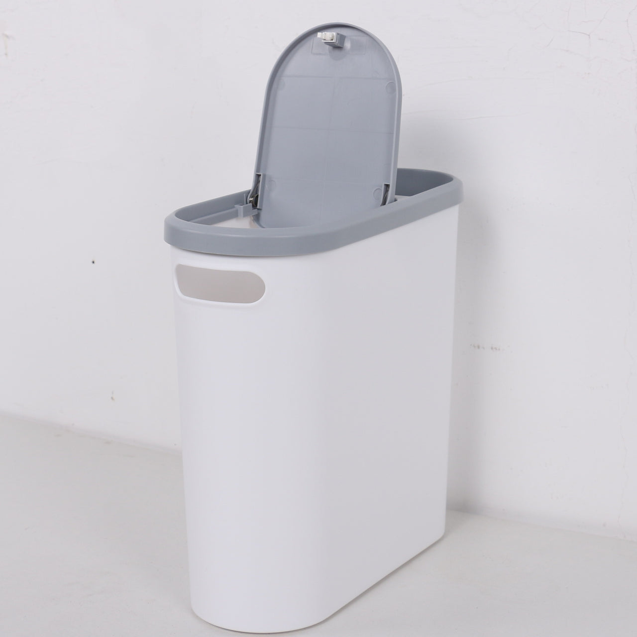 1pc 2.64gal Large Capacity Trash Can, Creative Gap Garbage Can, Press Type Waste Bin With Lid, Simple Paper Basket, Kitchen Bathroom Bedroom Living Room Accessories, Home Supplies, Cleaning Supplies