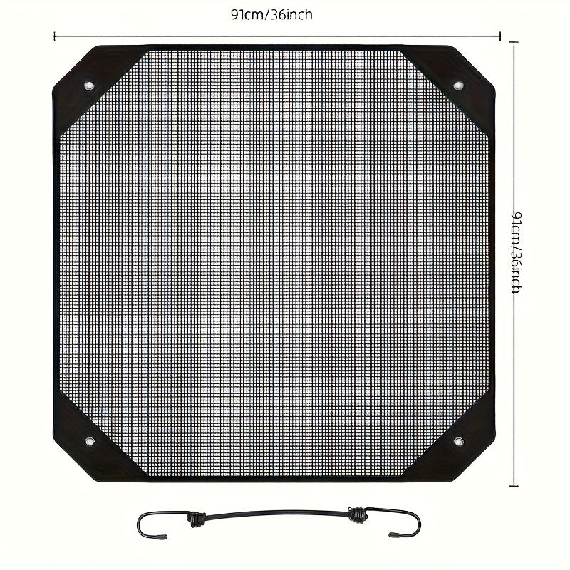 1pc Premium Outdoor Air Conditioner Cover - All-Weather Water Resistant, Windproof Protection, Dust & Cold Air Defender, Enhanced PVC Mesh Ventilation System
