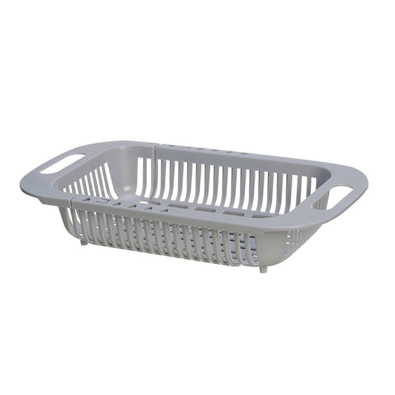 1pc Retractable Drain Rack - Kitchen Basket For Vegetables And Dishes, Plastic Dish Rack With Filter Basket - 13.5in/7.2in/2.5in - Easy To Clean And Store