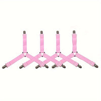 Thumbnail for 4pcs Triangle Bed Sheet Fixers - Versatile and Adaptable, Easy-to-Adjust, Stretchy and Flexible, Prevents Sheet Slippage, Grip-Tight Security - Ideal for Home and Bedroom, Perfect for Sofa and Bed, Also Suitable for Table and Desk