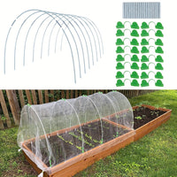 Thumbnail for 25pcs Grow Tunnel Garden Hoops Set - Rust-Free Fiberglass, Versatile Support for DIY Greenhouses, Protective Plant Covers & Shade