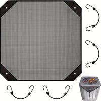 Thumbnail for 1pc Premium Outdoor Air Conditioner Cover - All-Weather Water Resistant, Windproof Protection, Dust & Cold Air Defender, Enhanced PVC Mesh Ventilation System