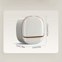 Thumbnail for 1pcs Premium Wall Mounted Soap Dispenser with Lid - Hassle-Free No Drilling Drain Rack, Space-Saving Storage for Modern Bathrooms - Durable, Waterproof Accessories
