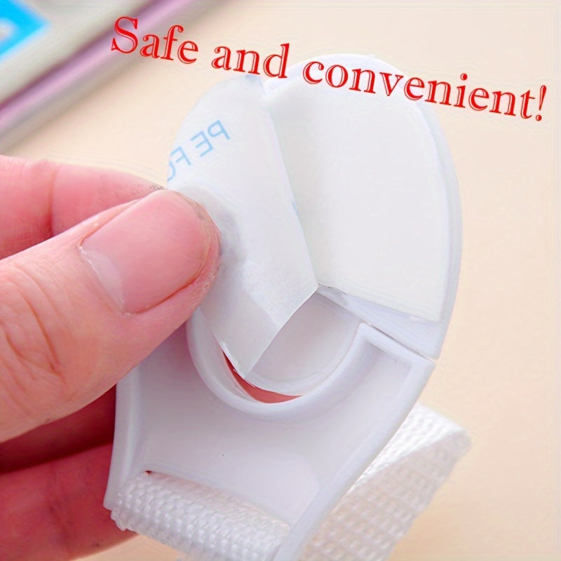 10pcs Child Safety Cabinet Locks - Easy-to-Install Baby Proofing Latches, Secure Drawer & Door Protection, Non-Toxic Plastic Material for Home Safety