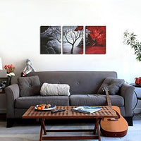 Thumbnail for Wieco Art The Cloud Tree 3 Panels Modern Giclee Canvas Prints Artwork Abstract Seascape Paintings Reproduction Sea Beach Pictures Printed on Canvas Wall Art for Home Decorations Wall Decor