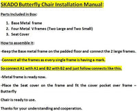 Thumbnail for Home Décor Genuine Leather Butterfly Chair Handmade Iron Frame I Lounge Chair, Comfortable Recliner