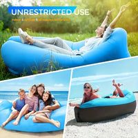 Thumbnail for Inflatable Lounger Air Sofa Hammock, Portable, Waterproof & Leakproof - Perfect For Backyard, Beach, Camping & More!