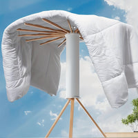 Thumbnail for ESARR  Cylinder Tripod Drying Rack, Solid Wood Octopus Standing Drying Rack Clothing, Foldable Space Saving Laundry Drying Rack, Collapsible Drying Racks for Laundry Tripod,16 Dry Rods