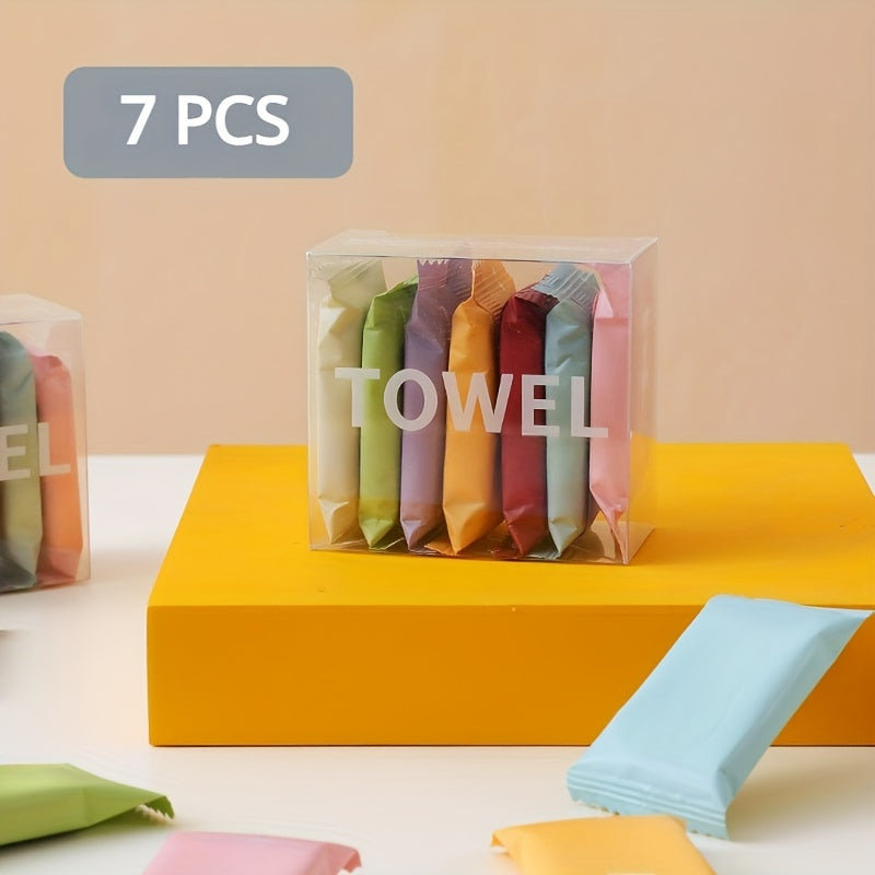 Unscented Multipurpose Compressed Towels (1/7/14pcs) - Quick-Expand, Hygienic, Portable Cleansing Cloths for Travel & Daily Use