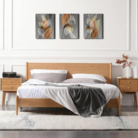 Thumbnail for Canvas Wall Art For Living Room, Family Wall Decorations, Kitchen, Bathroom, Bedroom Modern Wall Decor Black Paintings Abstract Leaves Pictures Artwork Inspirational Home Decor 3 Pieces