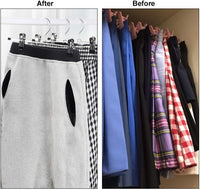 Thumbnail for Pants Hangers with Clips 20 Pack, Adjustable Skirt Hangers for Women Metal Pants Hangers for Jeans