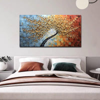 Thumbnail for Art Hand Painting Oil Painting Abstract Decorative Storm Wall Art Painting for Wall Decorations Lucky tree Pictures for Living Room,Bedroom,Restaurant,Office,Hotel Wall Decorative Murals 24×48in