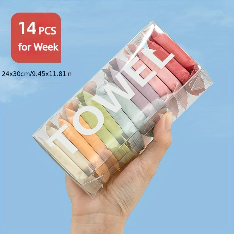 Unscented Multipurpose Compressed Towels (1/7/14pcs) - Quick-Expand, Hygienic, Portable Cleansing Cloths for Travel & Daily Use