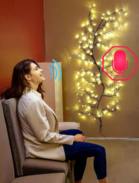 Thumbnail for Voice Control Lighted Willow Vine, 8 Flash Model Twinkling Tree Wall Lights, 160 LEDs Lighted Tree Branch Lights for Wall Corner, 8.5ft Flexible Enchanted Willow Vine for Living Room Bedroom (1 PCS)