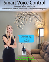 Thumbnail for Voice Control Lighted Willow Vine, 8 Flash Model Twinkling Tree Wall Lights, 160 LEDs Lighted Tree Branch Lights for Wall Corner, 8.5ft Flexible Enchanted Willow Vine for Living Room Bedroom (1 PCS)